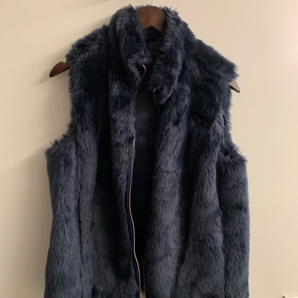JCrew Faux Fur Vest